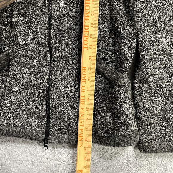 Vintage PrAna Jacket Women Medium Fleece Gray Outdoors USA Cottage Barn Full Zip - Picture 11 of 14